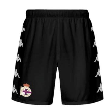 Pantalones Deportivo Coruna Replica Segunda Ropa 2021/22 Negro